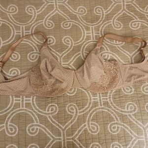 Olga Beige Lace Minimizer Underwire Bra